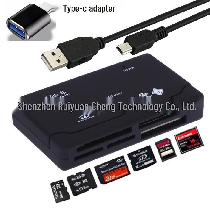 В наличии USB Многофункциональный Шестипортовый Кардридер для Мобильного Телефона и Камеры Высокоскоростной с Защитой Паролем