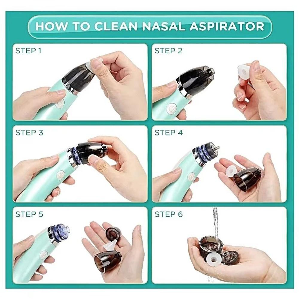 Electric Baby Nasal Inhaler Silent Nose Cleaner Portable Electric Baby Nasal Aspirator Household