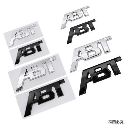 ABS Металл ABT Логотип Буквы Значок Наклейка на Решетку Радиатора Автомобиля для Volkswagen Golf 7 Sagitar Magotan Bora Tiguan Passat Jetta