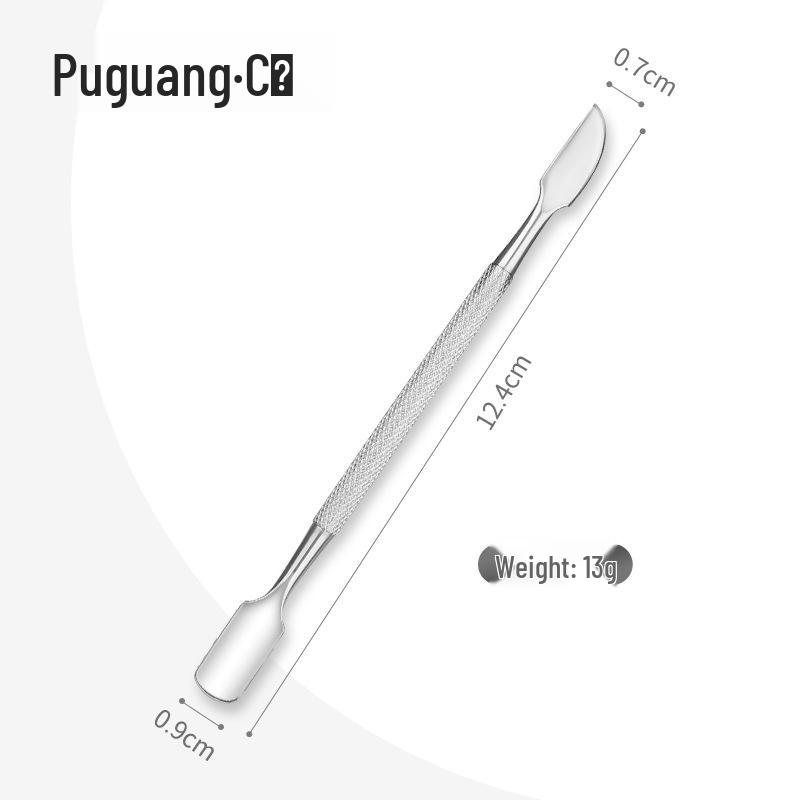 Double-Ended Stainless Steel Cuticle Scraper & Pusher Tool for Nail Art Removal