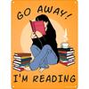 Grindstore Мини-жестянная табличка "Уходи, я читаю"