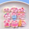 Character Cartoon Diy Jewelry Supplies Pink Pig Resin Accessories Whimsical For