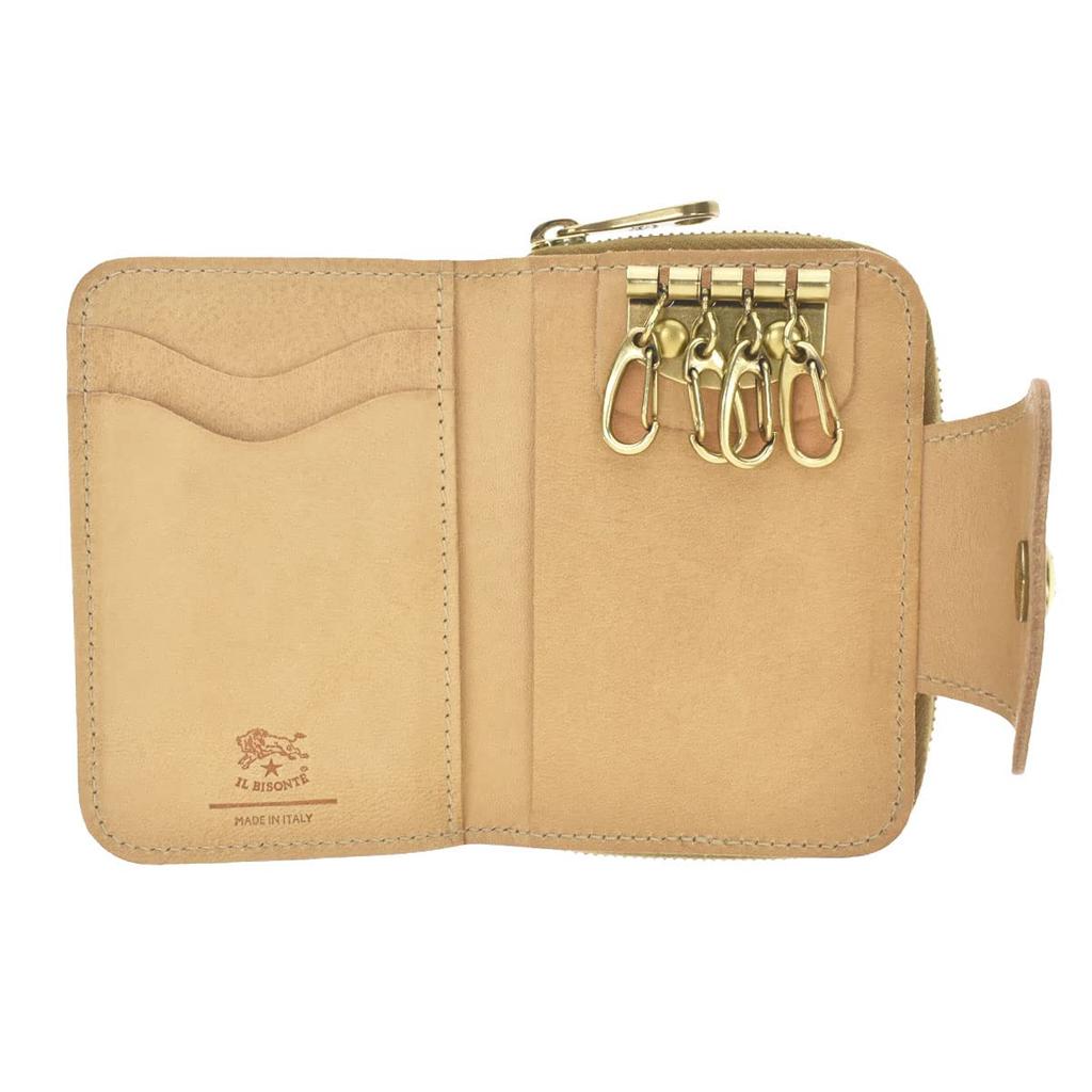 Key Case Natural NATURALE SMALL WALLET ACERO SSW013 PV0005 NA106B [Il Bisonte] [Item]