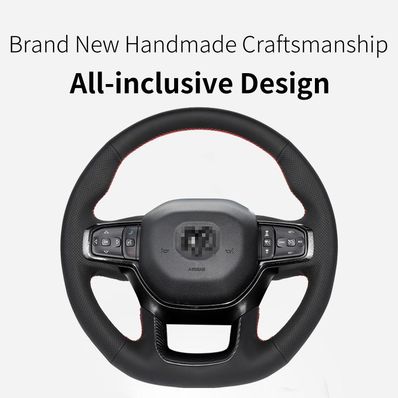 Car Accessories Best Car Care Selling Products Leather Hand Sewing Steering Wheel Cover for Dodge RAM Truck