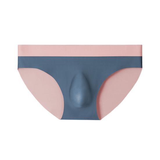 Мужские трусы средней посадки с эластичной талией, дышащее нижнее белье, 3D U-образный вырез, бесшовные тонкие трусики, повседневная одежда