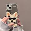 Korean Cute Cartoon Cat Mirror Phone Case For iPhone 15 Pro Case iPhone 14 11 12 13 Pro Max X XS XR Shockproof Love Heart Cover