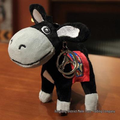 Очаровательный кулон и брелок в виде ослика с деревенской ярмарки | Плюшевая игрушка-кукла в подарок и для украшения рюкзака