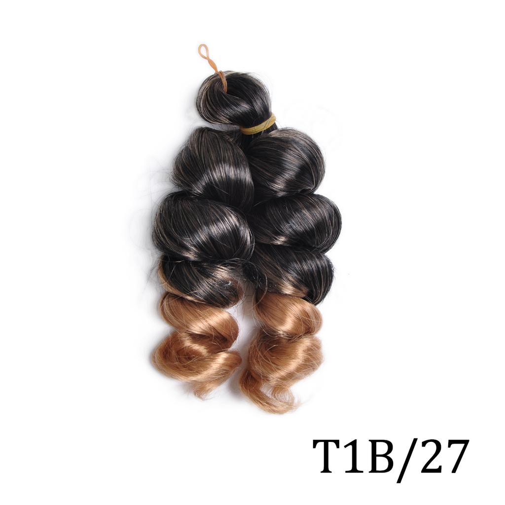 Synthetic Loose Wave Spiral Curl Braids Hair Extensions 12inch Spiral Curls Braids Hair Pre Stretched French Curls Braiding Hair
