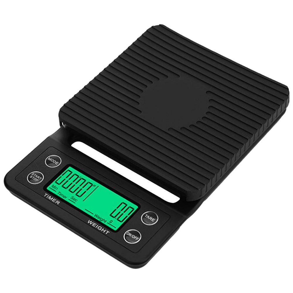 5/3kg Portable Kitchen Scales High Precision Measuring LCD Electronic Digital Kitchen Scale 0.1g Drip Coffee Scale with Timer