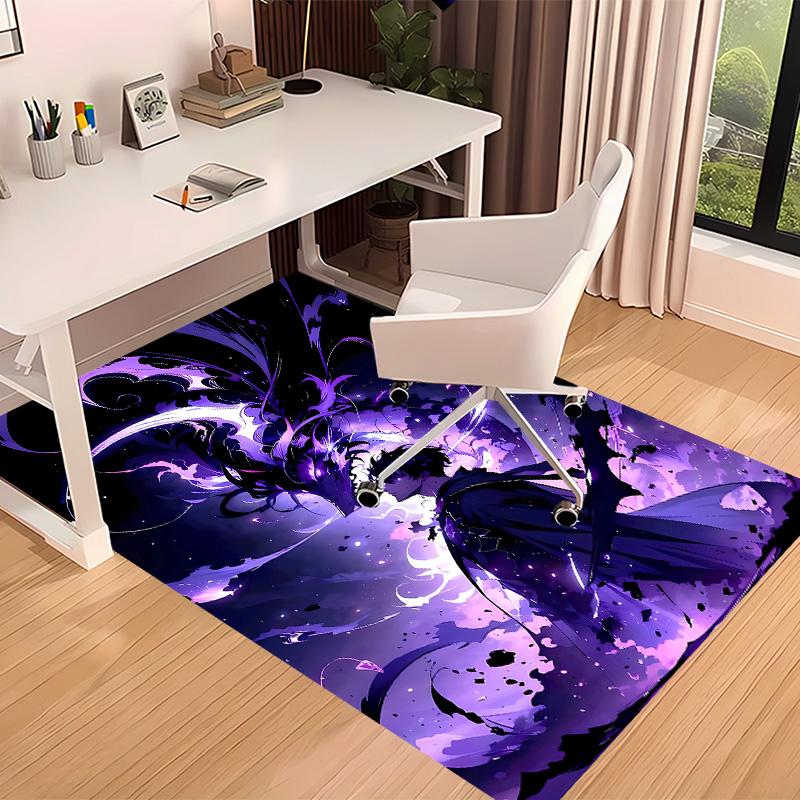Solo Leveling Sung Jin-woo Printed Absorbent Washable Carpet, Non-Slip Bathroom Mats, Kitchen Rugs, Yoga Mat,Living Room Entrance, Camping Picnic Rugs