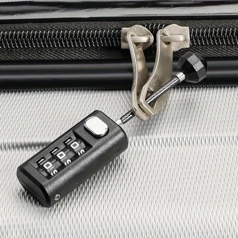 3-значный замок с паролем, креативный замок на молнии, мини-портативный дорожный рюкзак для багажа, сбрасываемый кодовый замок, замок для общежития