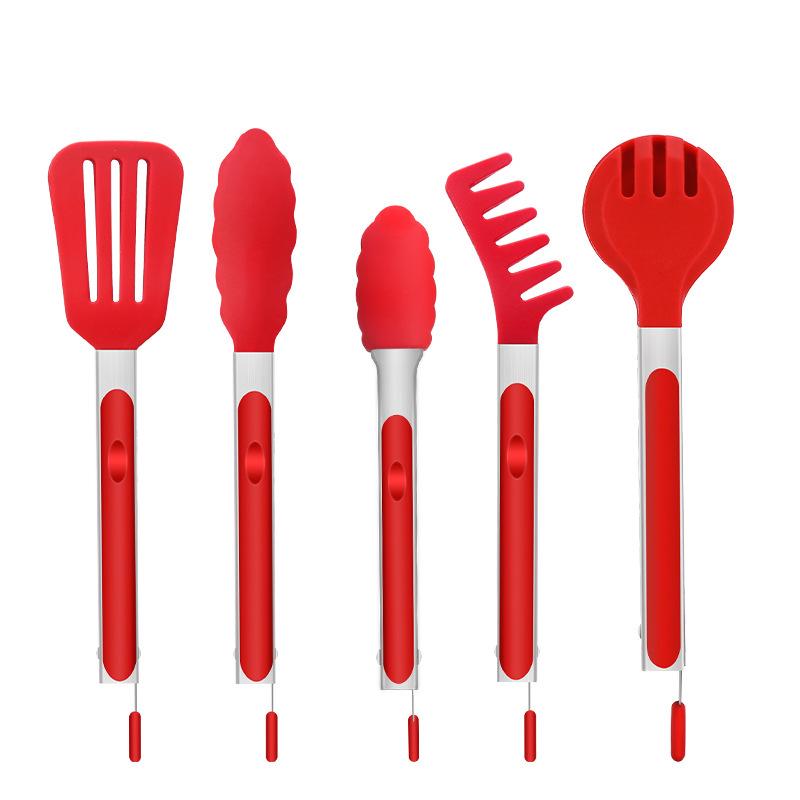 Custom Silicone & Stainless Steel Food Tongs for Home, Restaurant, BBQ, Buffet, Baking, and Pasta