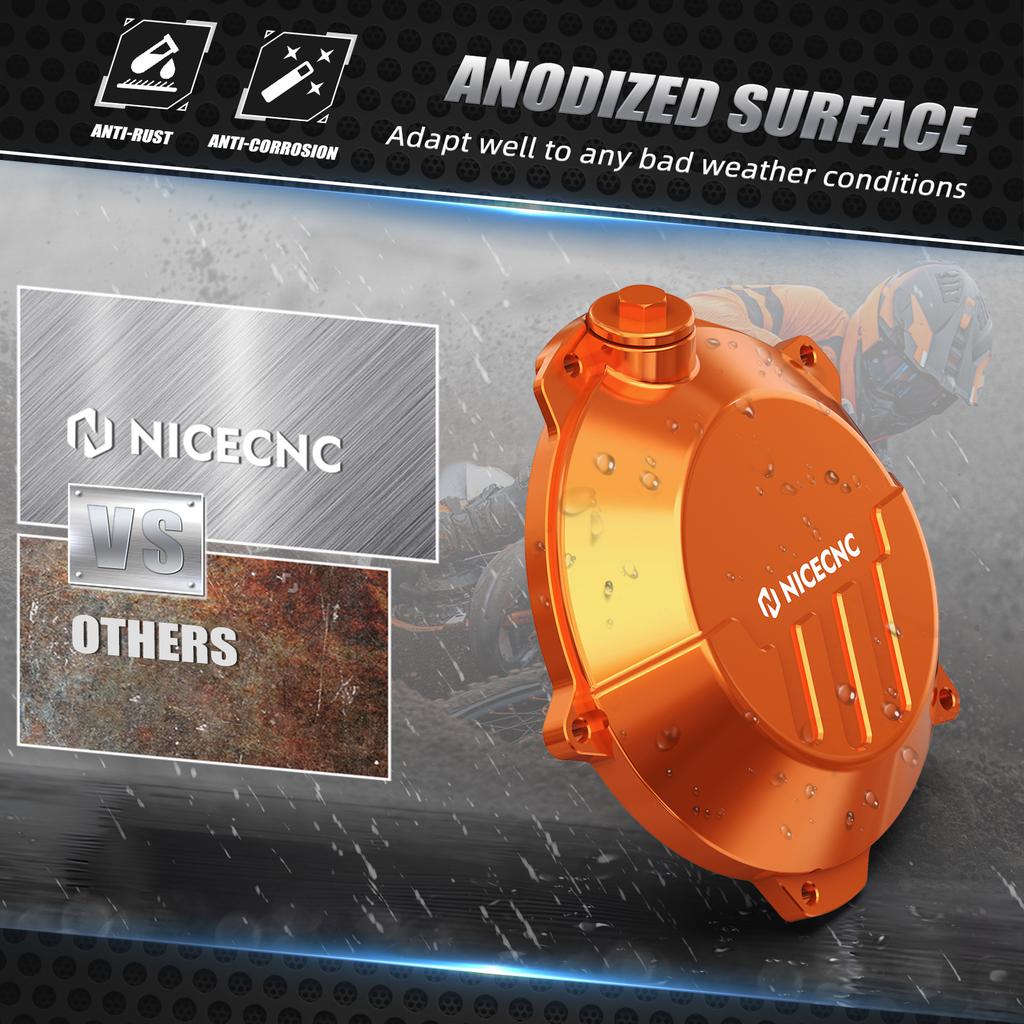 NICECNC Для KTM EXC 300 EXC 250 XCW 250 300 2024-2025 SX 250 SXF 250 SXF 450 SMR 450 2023-2025 Усиленная Защитная Крышка Сцепления