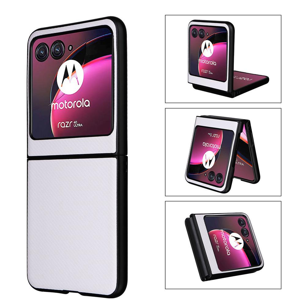 Защитный чехол для телефона Motorola Razr40 Ultra, ретро-кожа с текстурой