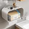 Коробка для туалетной бумаги в ванной, держатель для туалетной бумаги без перфорации, настенный ящик для рулонной бумаги, водонепроницаемый, товары для дома в стиле Ins
