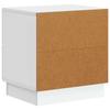 Nightstand White 43 x 34.5 x 44.5 cm Engineered Wood