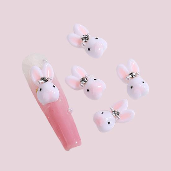 Yousheng 10 шт. украшения для ногтей в виде маленького кролика милые мультяшные украшения для ногтей для красивых и очаровательных аксессуаров для ногтей
