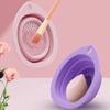 Foldable Makeup Brushes Cleaning Bowl Silicone Gel Cleaner Bowl Soft Cleaning Mat  Women