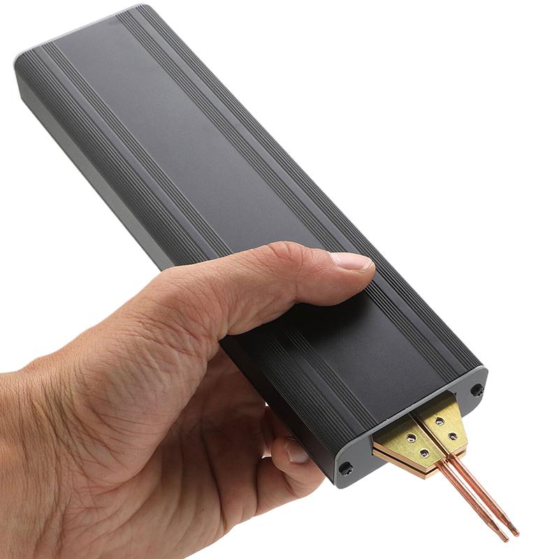 Портативный ручной точечный сварочный аппарат 18650 Инструмент для сварки литиевых батарей Мини-машина для точечной сварки Головка для сварки оксида алюминия и меди