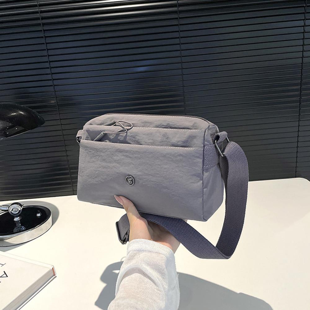 Multi-layer Crossbody Square Bag Large Capacity Single Shoulder Bag Students