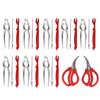 Набор из 27 инструментов для морепродуктов, цинковый сплав, крабовые палочки, пластиковые ножки для лобстеров, крабовые ножки из нержавеющей стали