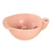Ceramic Colander Bowl 360 Spin Drain Auto Swirl Fruit Berry Washing Bowl Built-in Strainer Kitchen