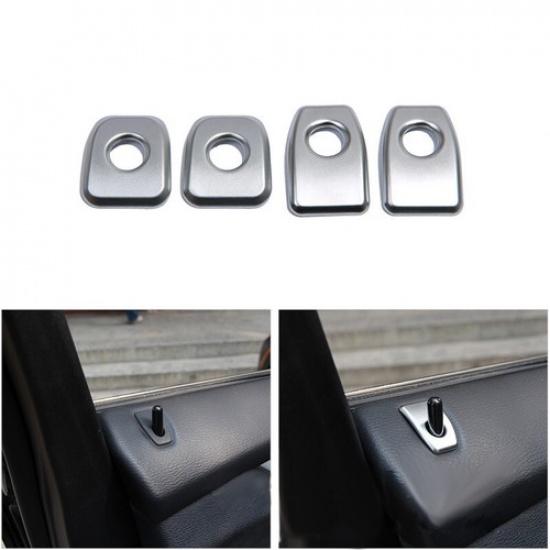 Carbon Texture Car Door Lock Knob Pin Cover Button Trim For BMW X5 X6 F15 F16