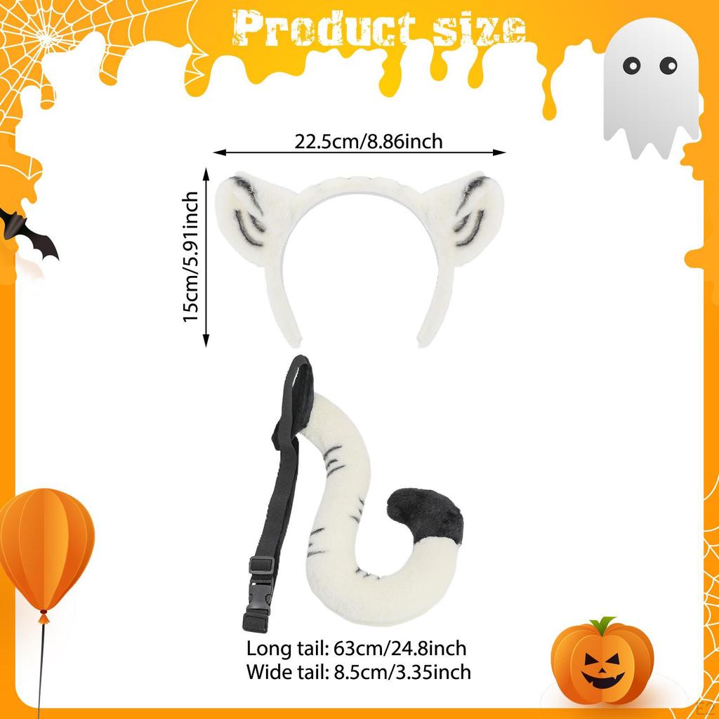 Набор животных ушей и хвоста для ролевых игр, года, показов мод