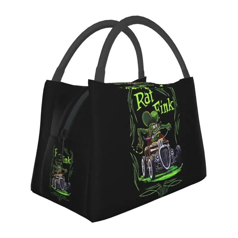 Rat Fink Анимация Аниме Мультфильм Изолированные Ланч-Бумы для Женщин Герметичный Термо-Охладитель Ланч-Бокс Офис Пикник Путешествия
