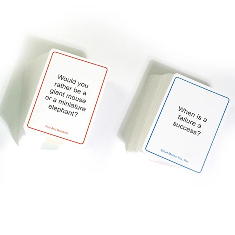 Настольная игра для вечеринки, 200 шт., семейные игровые карты, карты со значимыми темами для разговора, подходящие для званых вечеринок, праздничные подарки