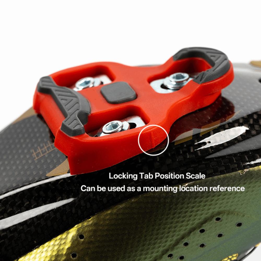 3-Hole Cycling Cleats Anti-Slip Bike Pedal Cleats for Look KEO Pedals Indoor Cycling Training