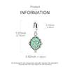Original 925 Sterling Silver Charm Graceful Lily of the valley Picture Frame Pendant Fit Original Bracelet For Women DIY Gift