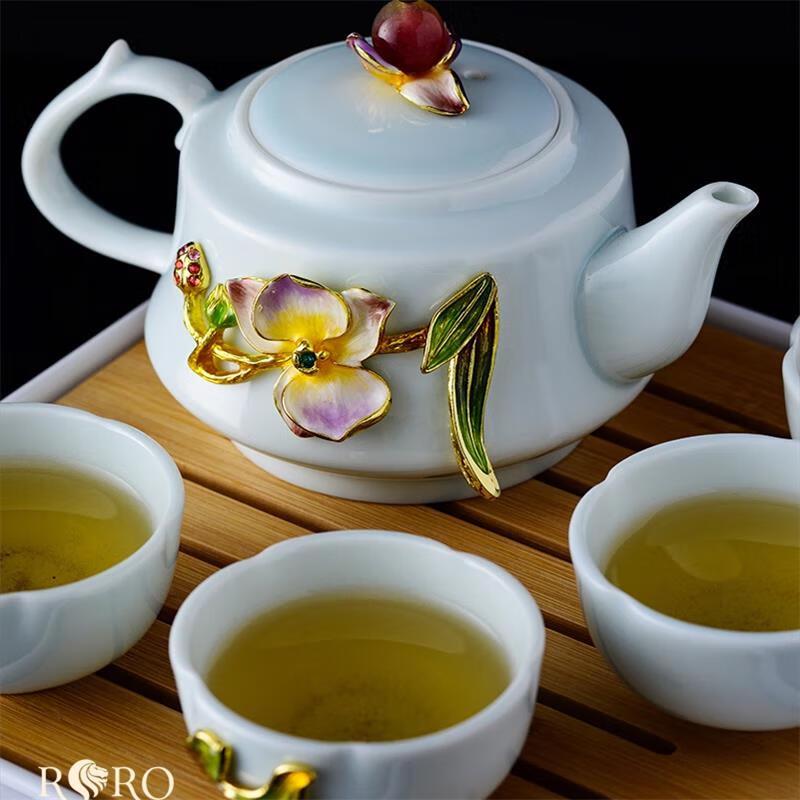 RRO Orchid Love Chinese Tea Set