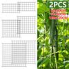 2 шт. Садовая сетка для вьющихся растений, сетка для лазания с крючками, поддержка для вертикального роста растений, садовые аксессуары для огурцов, помидоров