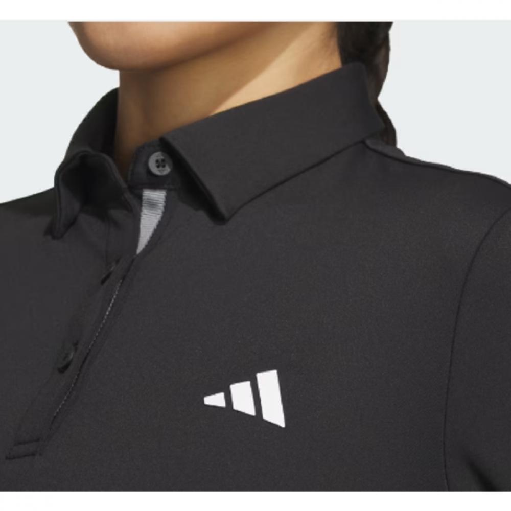 Adidas Golf 24fw Women S Long Sleeve Polo Shirt iS4789