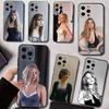 Чехол для телефона Дженнифер Лоуренс для iPhone 17,16,15,14,13,12,11 Plus,Pro Max,XS,Мягкий силиконовый черный чехол