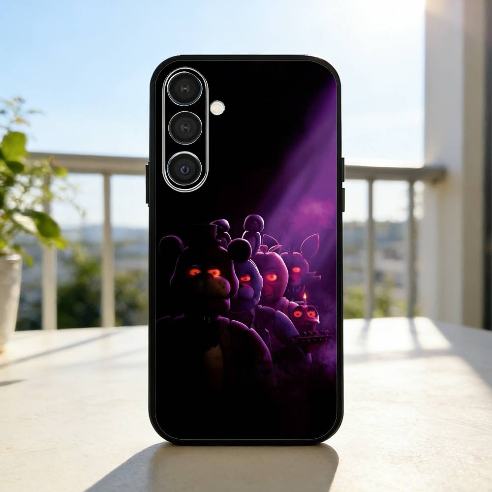 Five N-Nights At F-Freddys Fnaf Phone Case For Samsung A73,A21s,A22,A31,A32,A52,A53,A71,A80,Soft Black Shell
