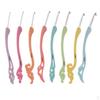 Набор из 8 разноцветных алюминиевых крючков с мягкой пластиковой ручкой 2,5-6,0 мм