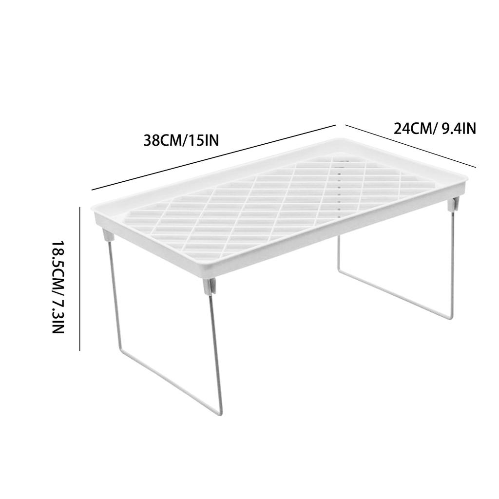 Штабелируемая настольная полка-шкафчик Многофункциональная лаконичная кухонная стойка для хранения Складная полка для хранения Маленькая