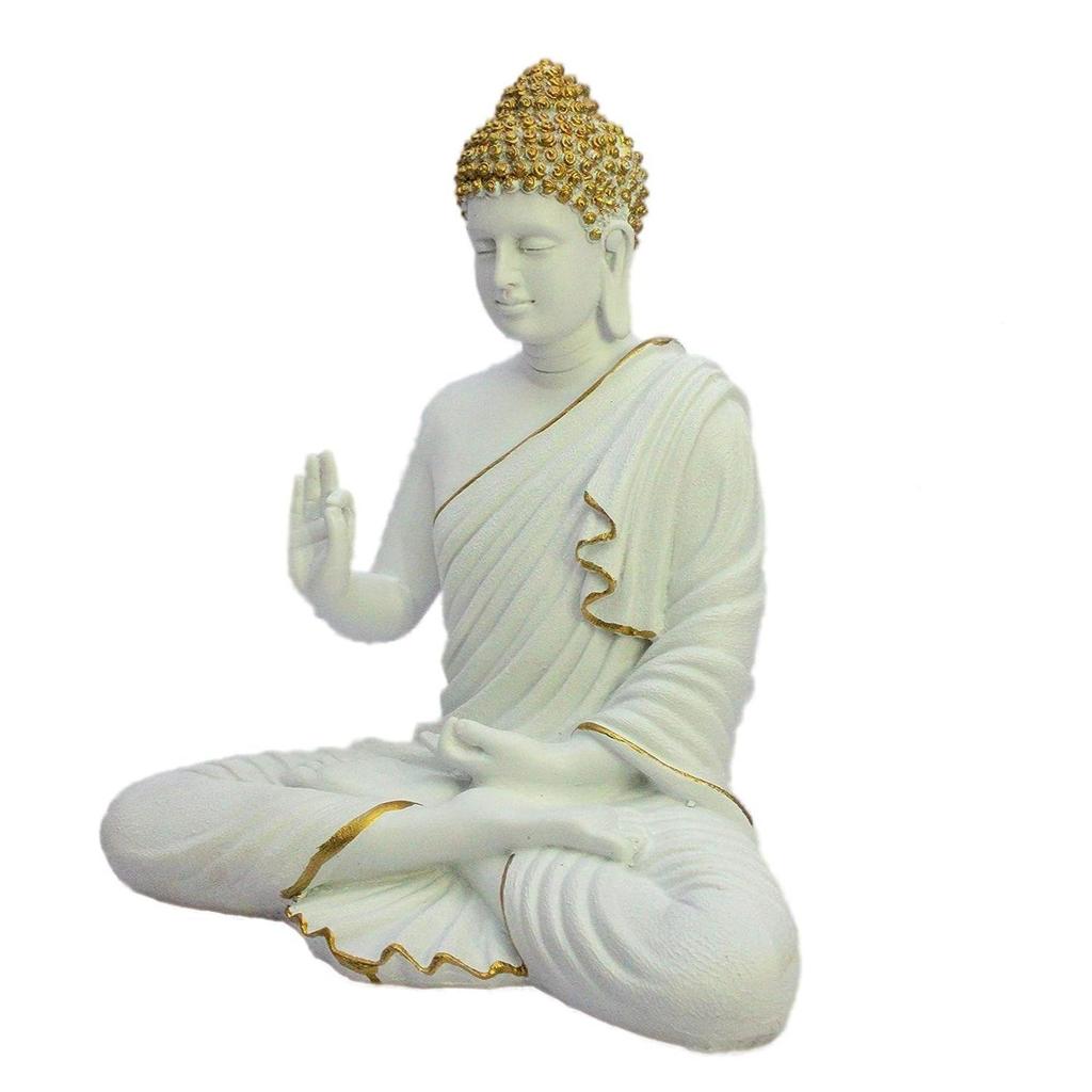 Новые изделия из смолы для медитации, статуя Будды-идола, подарочный предмет, украшение для дома из полистоуна