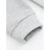 Kids Crewneck Sweatshirt, Black Floral Print with Leopard Letter E Graphic