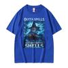 Outta Spells But Not Outta Shells Ironic Wizard Funny Fantasy Meme T Shirts Men Women Summer Tops Casual 100 Cotton Streetwear
