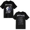 Футболка унисекс Megadeth Band 2026 Tour Let There Be Shred graphic Новая унисекс хлопковая футболка с коротким рукавом Y2k Уличная одежда Оверсайз футболка Топ