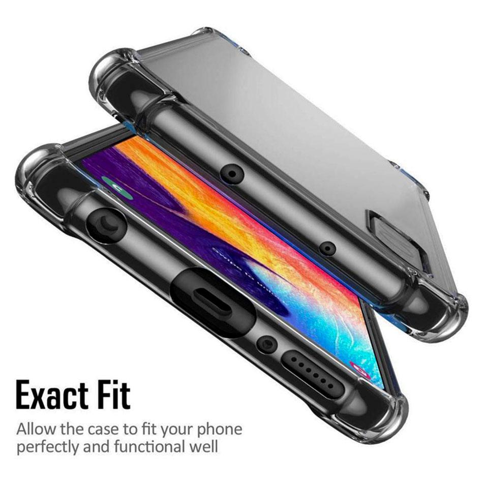 Роскошный прозрачный чехол-бампер из ТПУ с защитой от падения для iPhone Samsung Xiaomi Huawei Oppo Moto Pro Прозрачный мягкий силиконовый противоударный защитный чехол