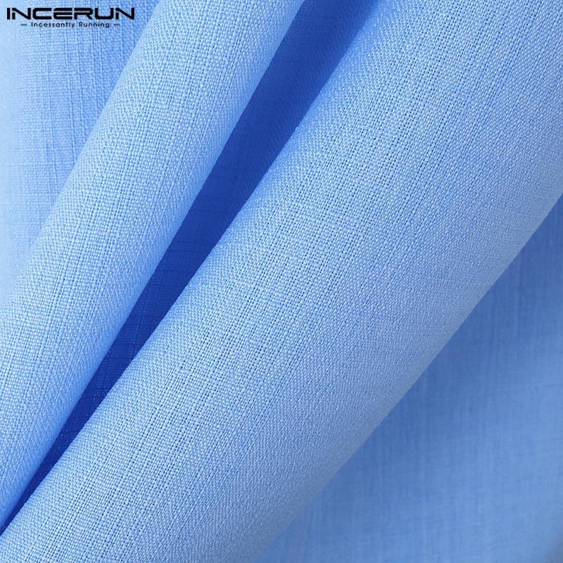 INCERUN Мужская летняя футболка с V-образным вырезом и коротким рукавом спереди, повседневная полупрозрачная футболка 