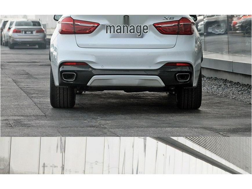 BMW X6 F16 (2014-2019 гг.) Комплект для модернизации переднего и заднего бамперов MT: Включает передний бампер, задний бампер, боковые юбки, решетку радиатора.