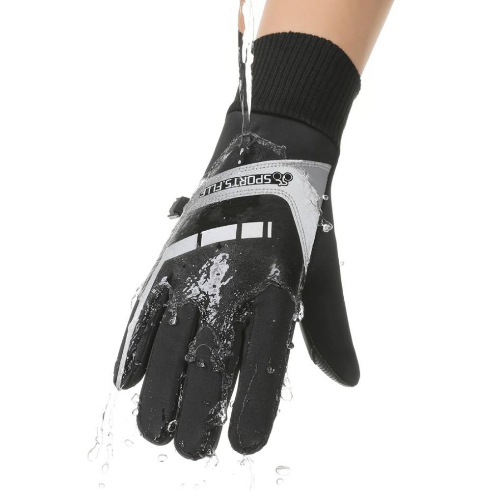 Anti-slip Thick Cycling Gloves Warm Outdoor Gloves Winter Cycling Gloves Outdoor