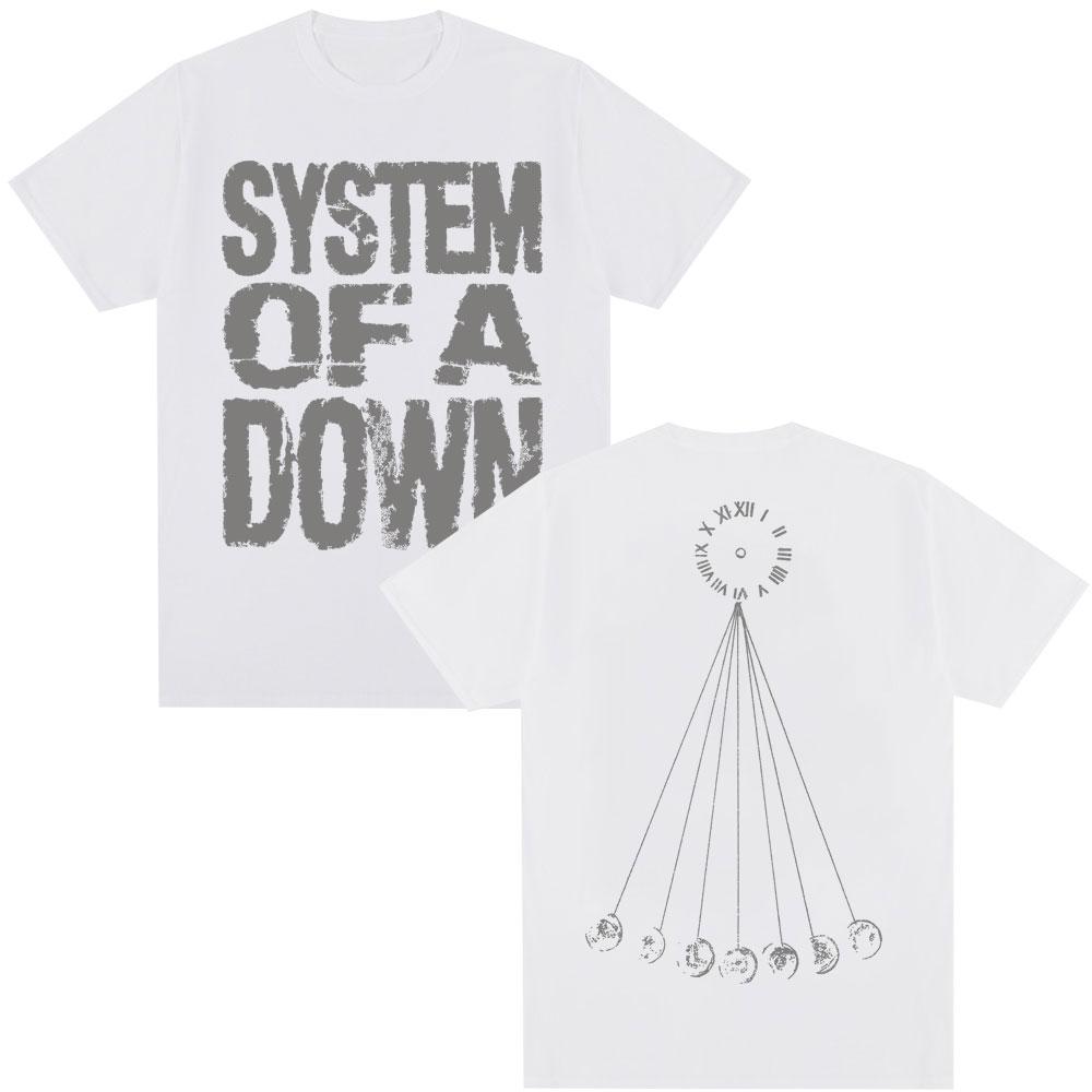 Футболка Rock Band System of A Down Mezmerize Мужская Женская Винтажная Хип-Хоп Готическая Харадзюку Футболки Оверсайз Хлопковая Повседневная Футболка