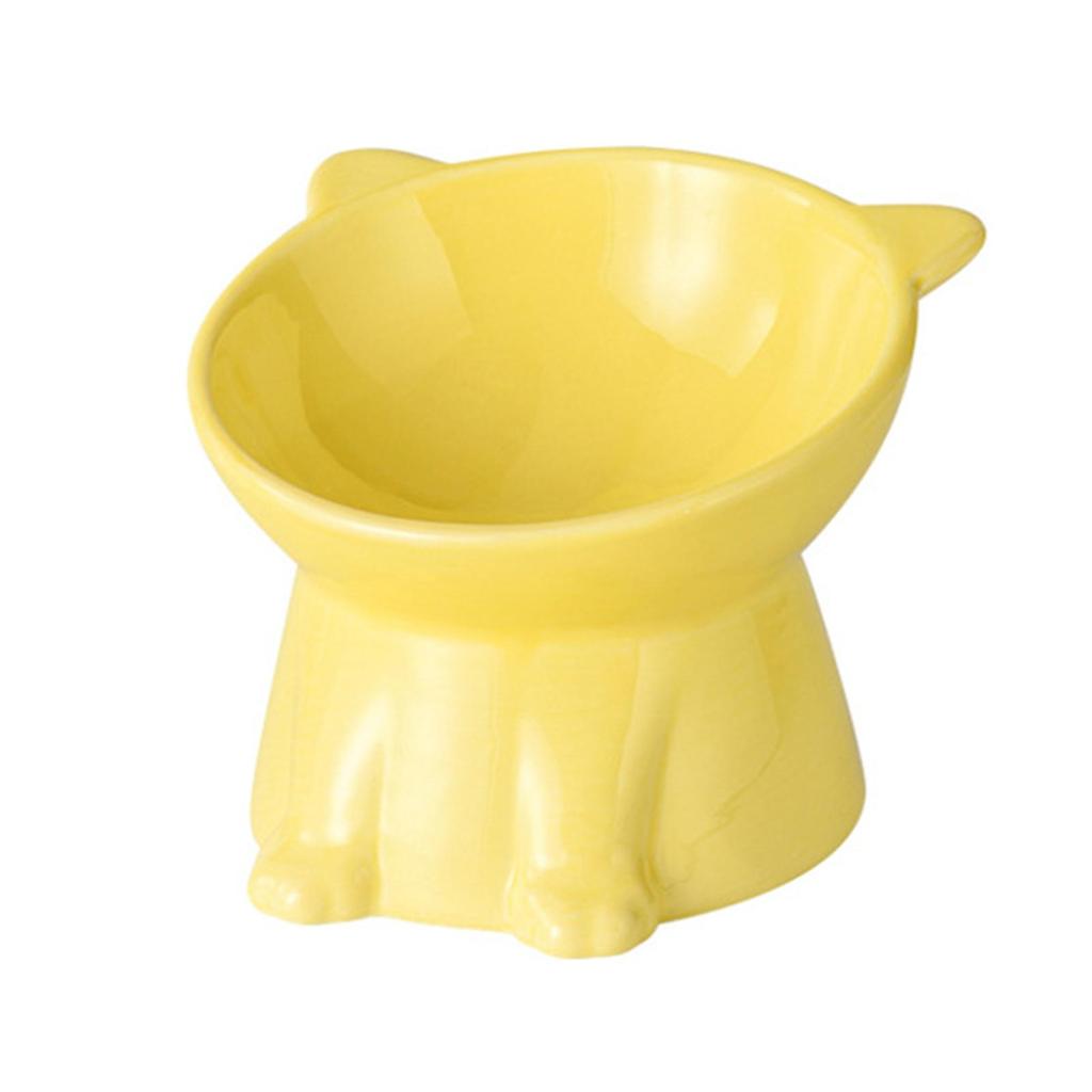 Керамические приподнятые миски для кошек, наклоненные приподнятые миски для еды, воды, против рвоты, микроволновая печь, можно мыть в посудомоечной машине, можно мыть в посудомоечной машине