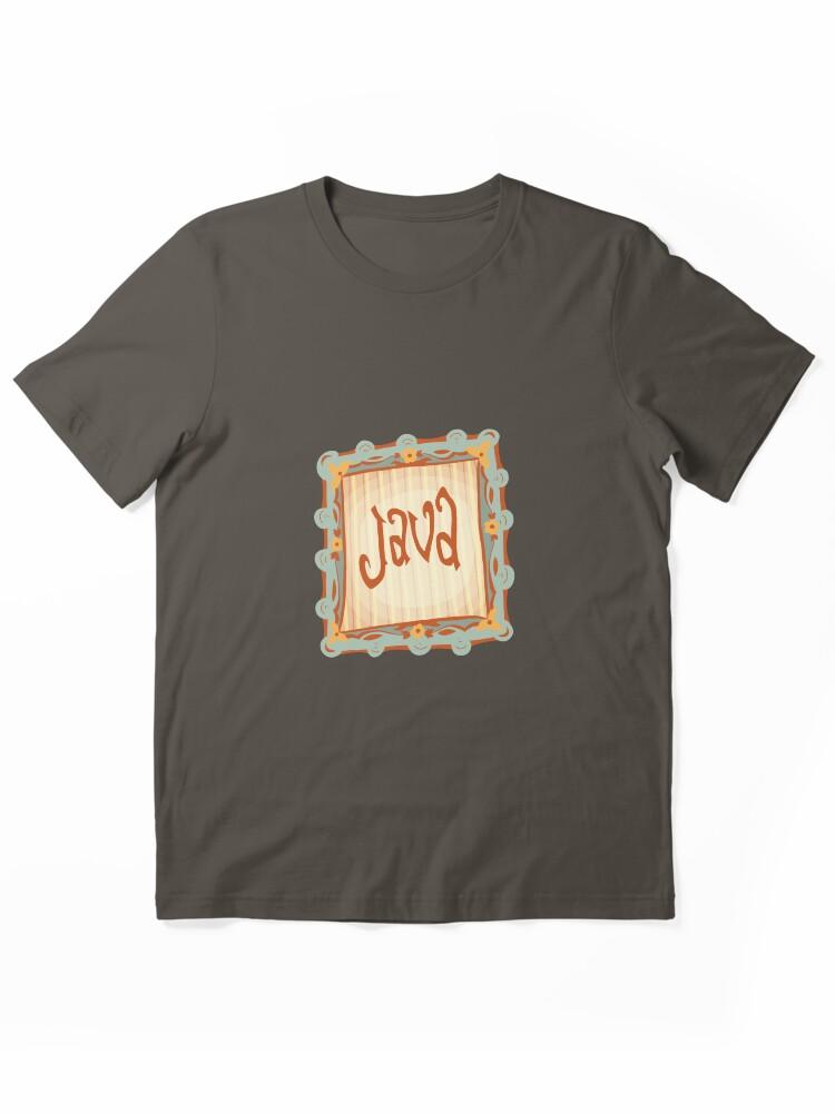 Jawa JAVA ИНДОНЕЗИЯ ПУТЕШЕСТВИЕ ТИПОГРАФИКА Базовая унисекс футболка